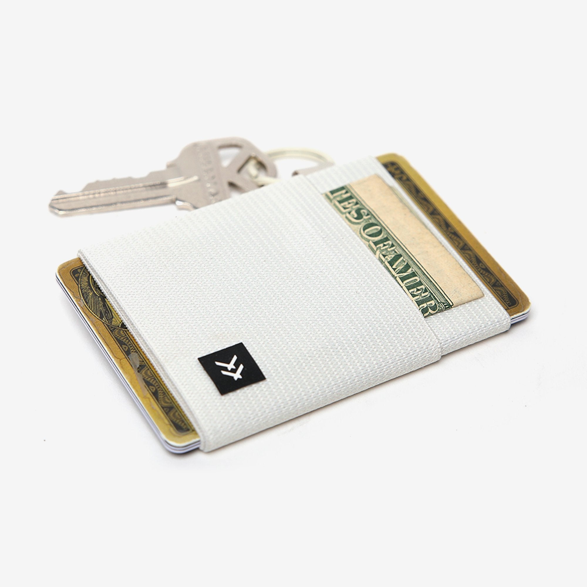 Off White | Elastic Wallet | White
