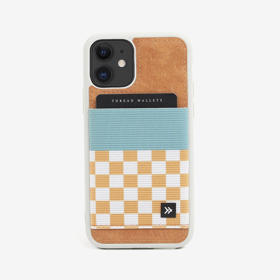 Laguna Phone Case Wallet | Teal/Yellow/White