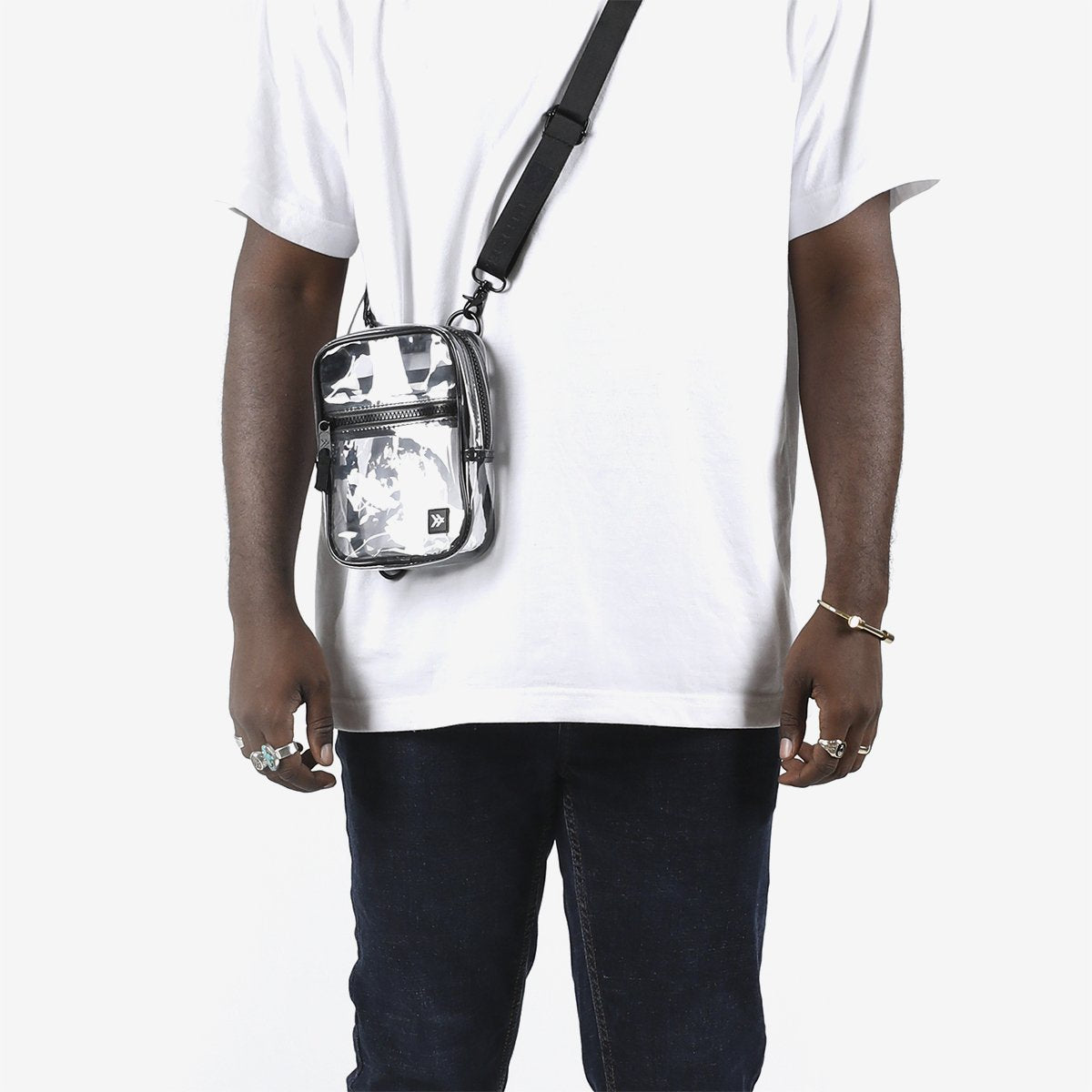 Clear | Crossbody Bag | Clear/Black