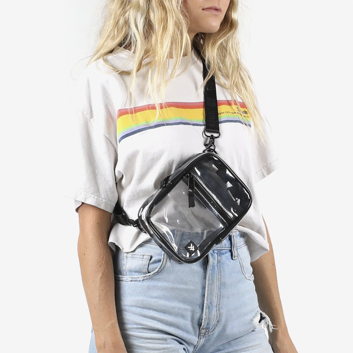 Clear | Crossbody Bag | Clear/Black