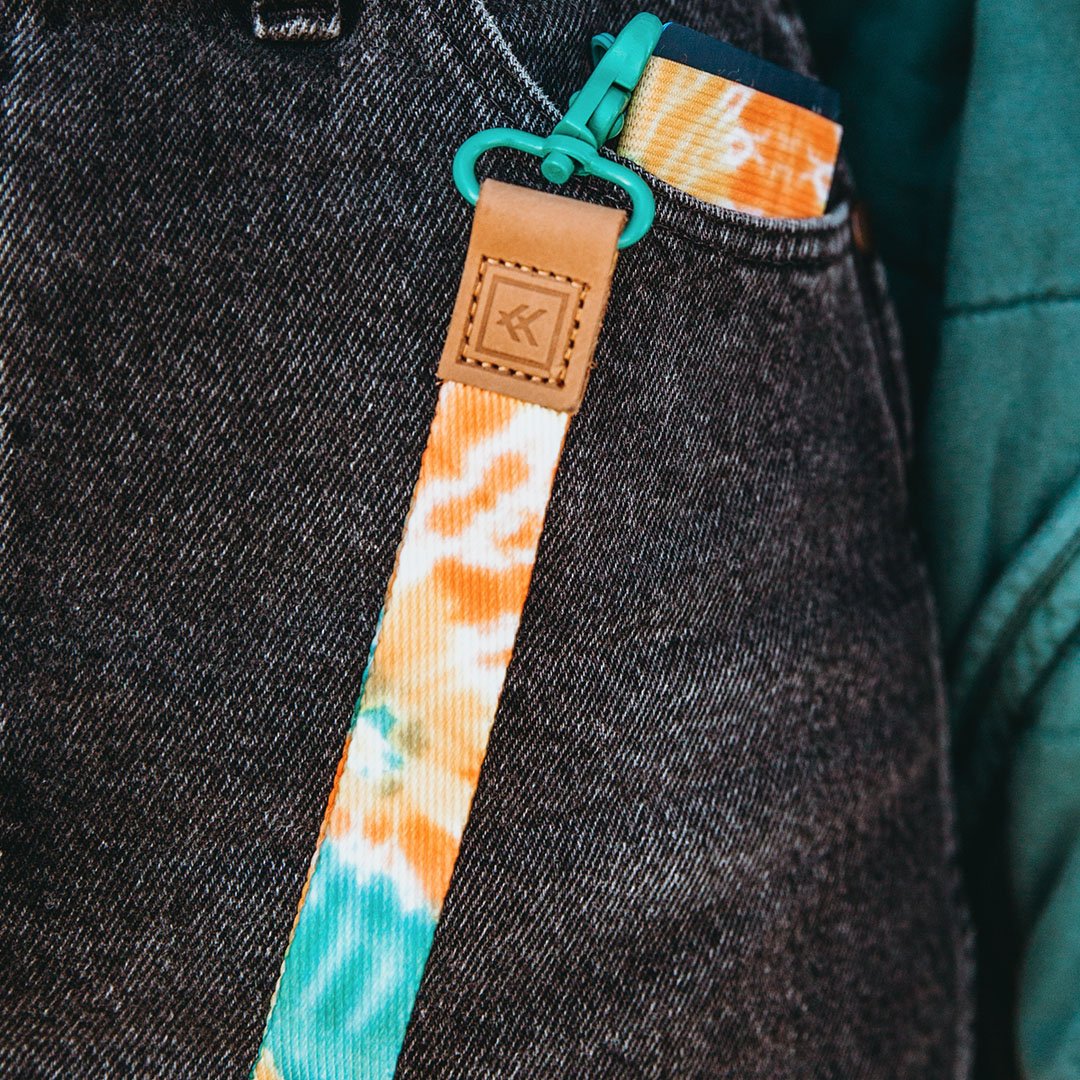 Ronnie | Neck Lanyard | Orange/Yellow/Blue