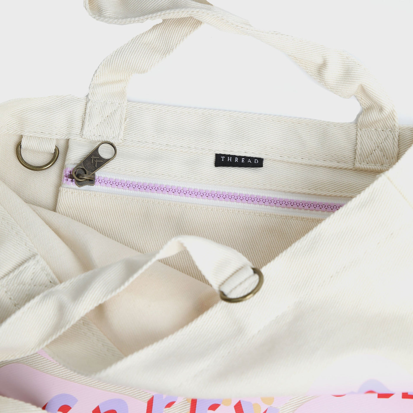 Carry On | Tote | White/Pink