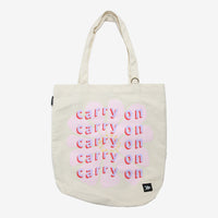 Carry On | Tote | White/Pink