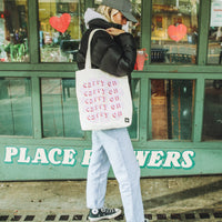 Carry On | Tote | White/Pink