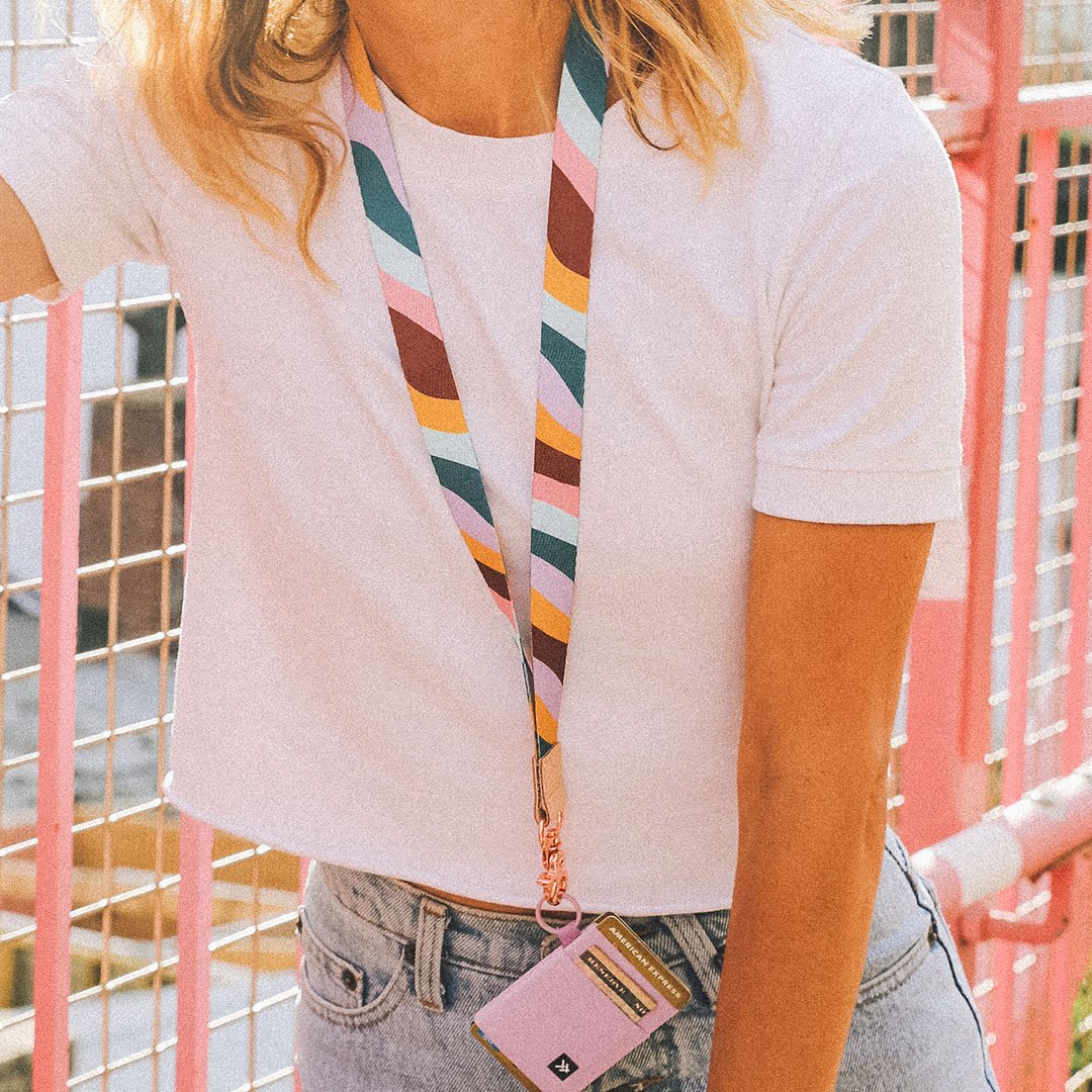 Daphne | Neck Lanyard | Pink/Purple/Green/Blue