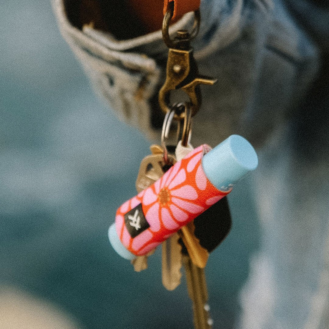 Emmeline | Lip Balm Holder | Red/PInk