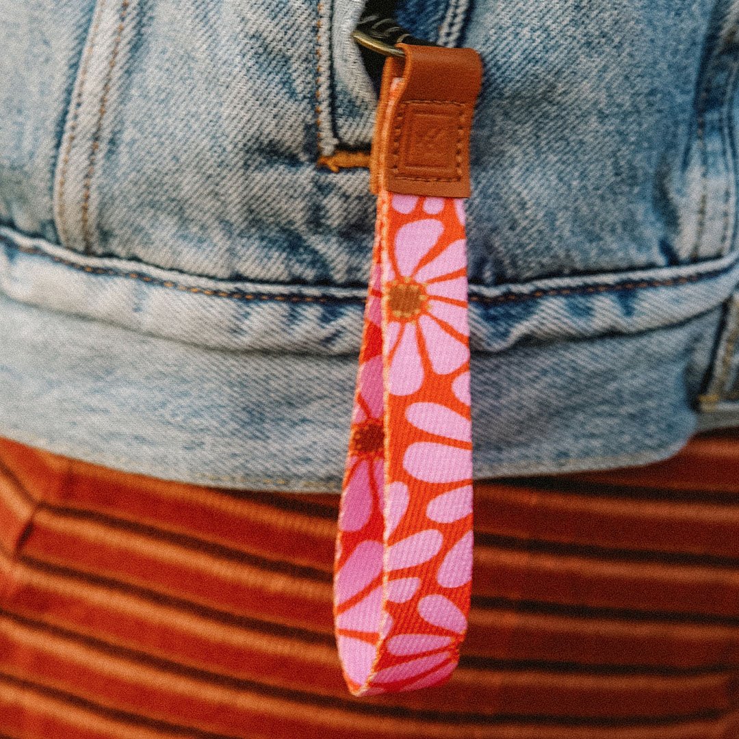 Emmeline | Wrist Lanyard | Red/PInk