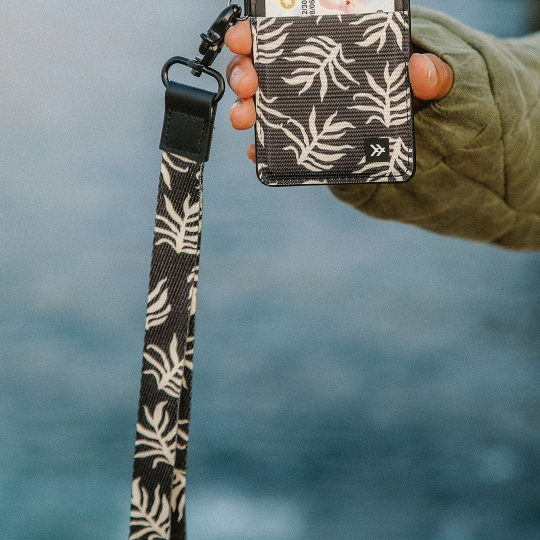 Palms | Neck Lanyard | Black/Tan