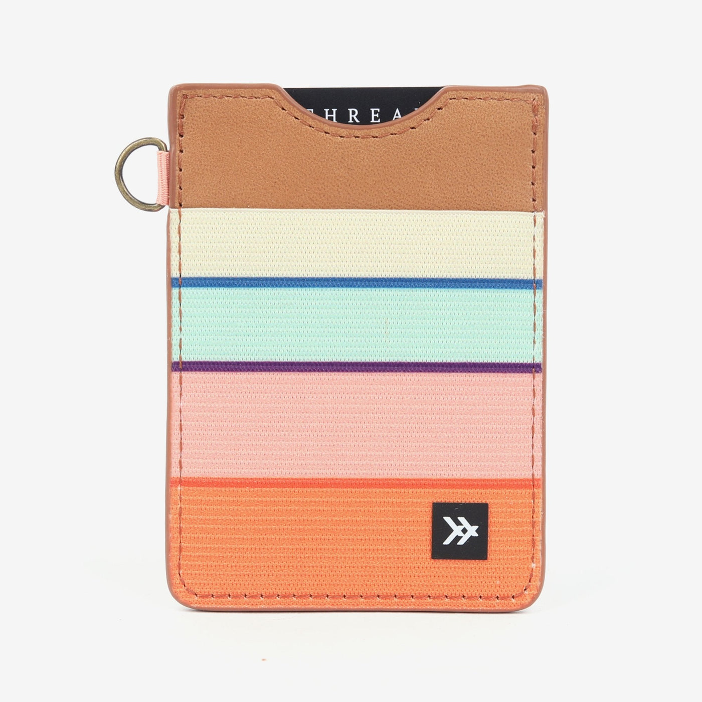 Emily | Vertical Wallet | Orange/Blue